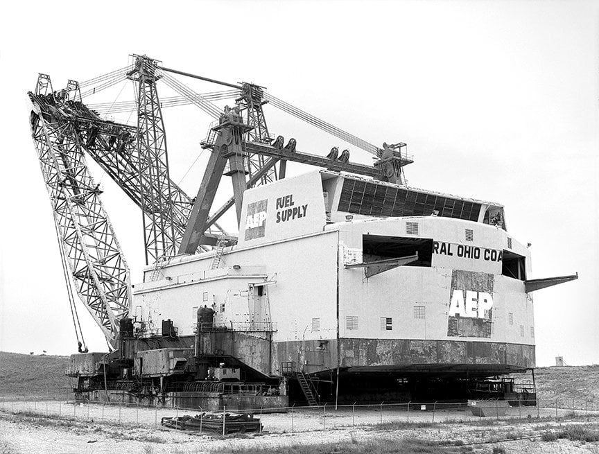huge strip mine shovel
