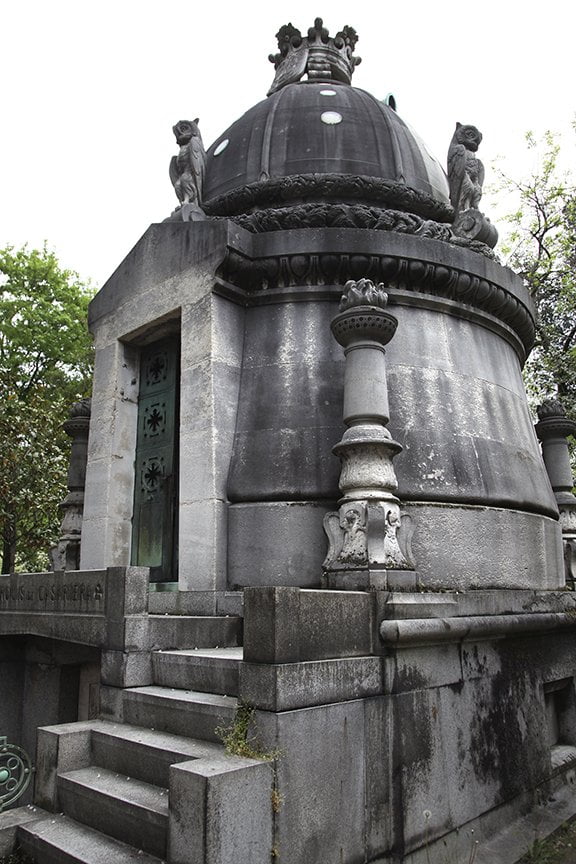 circular tomb with columns
