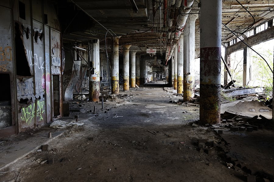 abandoned loading dock