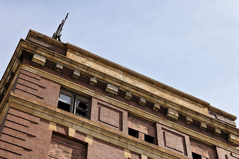 top of old Warner-Swasey Building