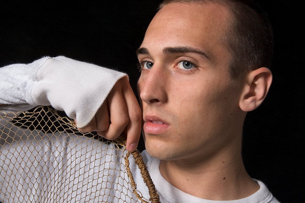 close-up portrait of man